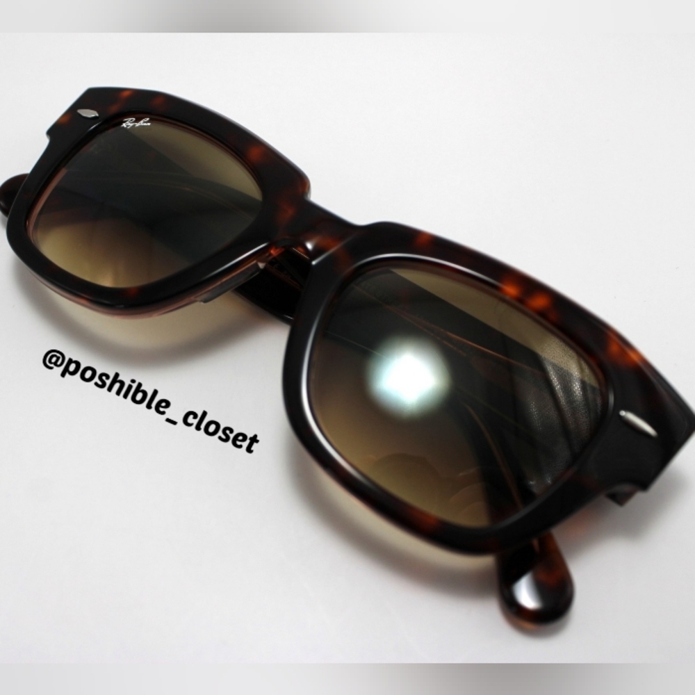 RayBan Model Display RB2186 State Street Gradient Brown Tortoise - Picture 7 of 17